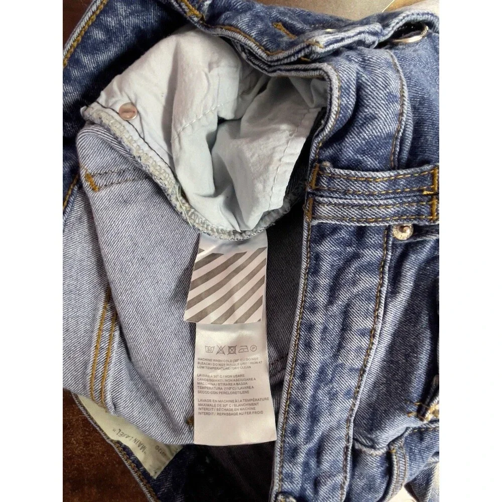 Off-White C/O Virgil Abloh Main Label Men’s Skinny Jeans Size 30 Made In Italy